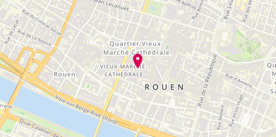 Plan de Centre de Beaute Yves Rocher, 62 Rue du Gros Horloge, 76000 Rouen