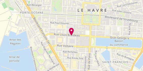 Plan de Marionnaud-Parfumerie, 57 place des Halles Centrales, 76600 Le Havre