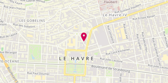 Plan de Nocibé, 15 avenue René Coty, 76600 Le Havre
