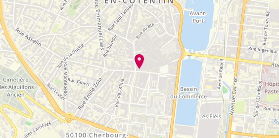 Plan de Nocibé, 14 Rue Gambetta, 50100 Cherbourg-Octeville