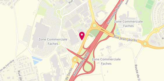 Plan de Centre de beauté Yves Rocher, Centre Commercial Auchan Cellule 14
Route de Vendeville, 59155 Faches-Thumesnil