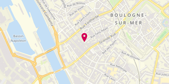 Plan de Yves Rocher, 26 Rue Adolphe Thiers, 62200 Boulogne-sur-Mer