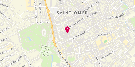Plan de Nocibé, 34 Rue des Clouteries, 62500 Saint-Omer